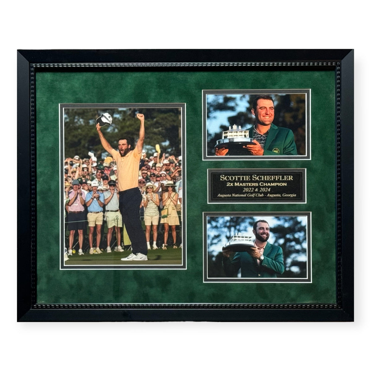 Scottie Scheffler "The Masters" Photo Collage Framed to 16x20
