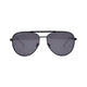 Black + Silver Stainless Steel / Black Lens