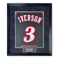 Allen Iverson Philadelphia 76ers Autographed Jersey Framed To 23x27 Beckett