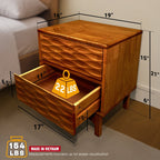 Elara Solid Wood Nightstand