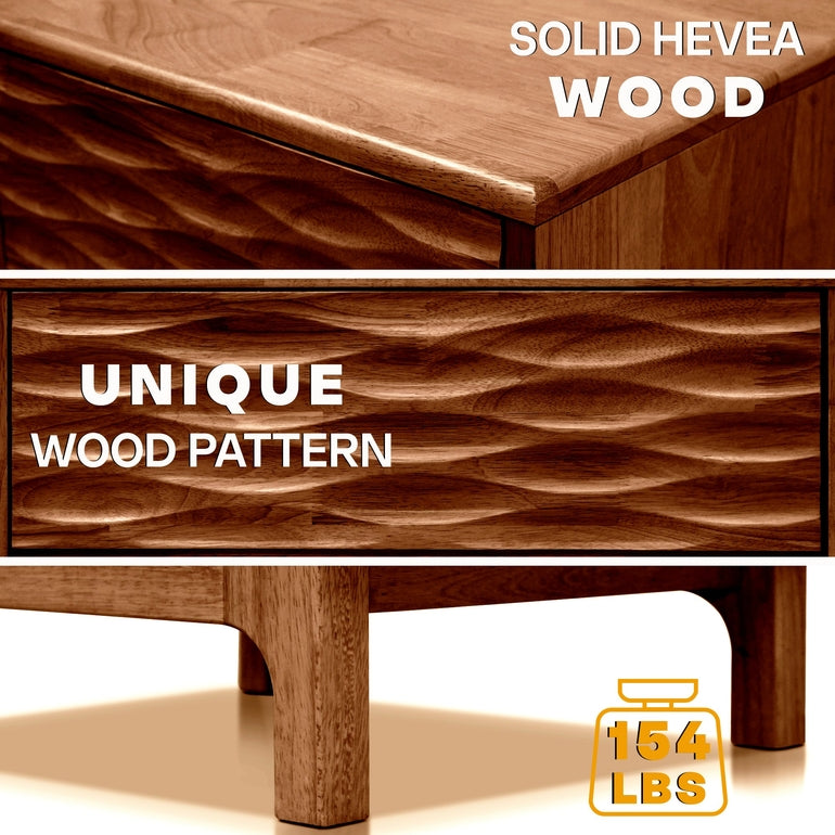 Elara Solid Wood Nightstand