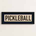 Framed Pickleball Art Scroll Sign