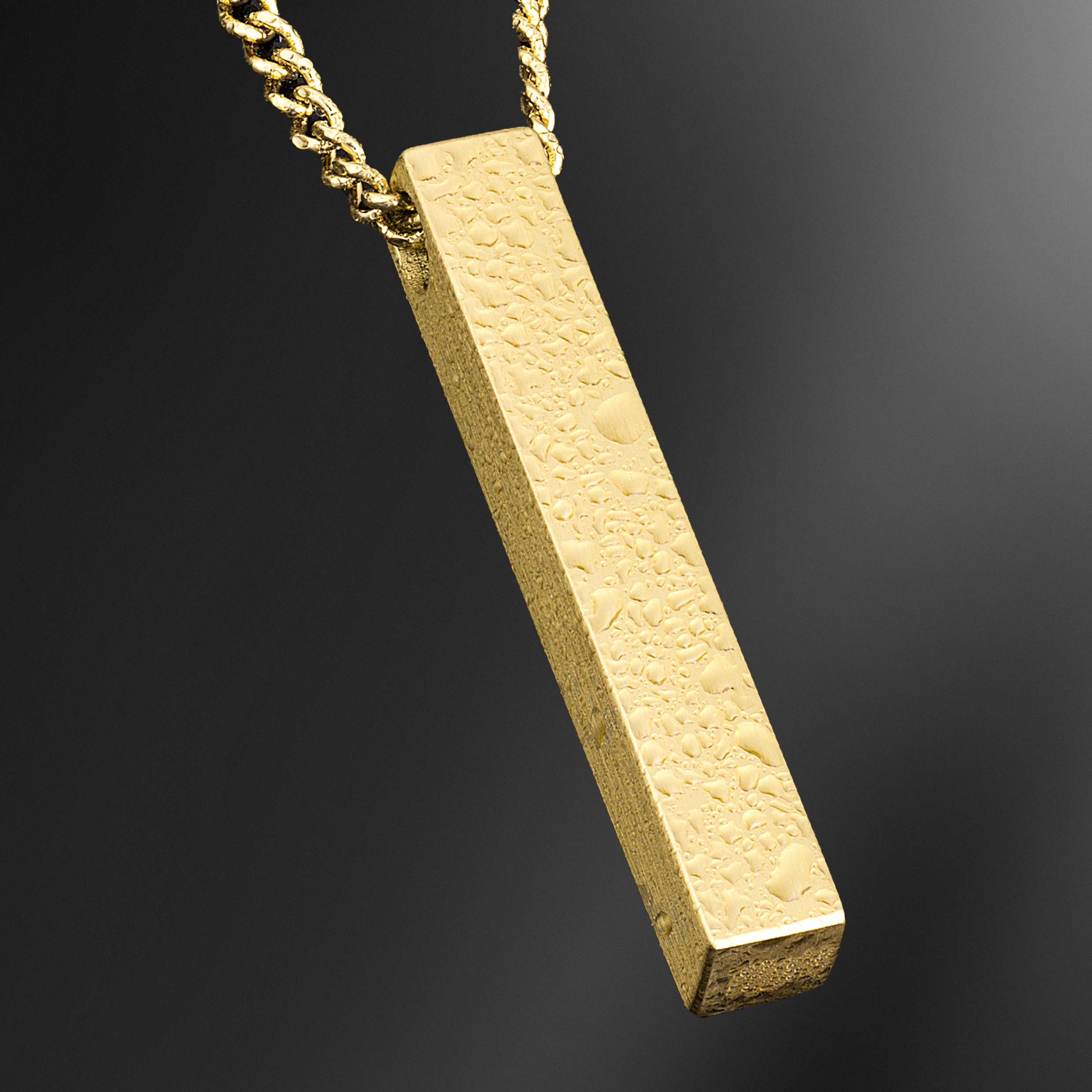 Pillar Pendant - 14K Gold