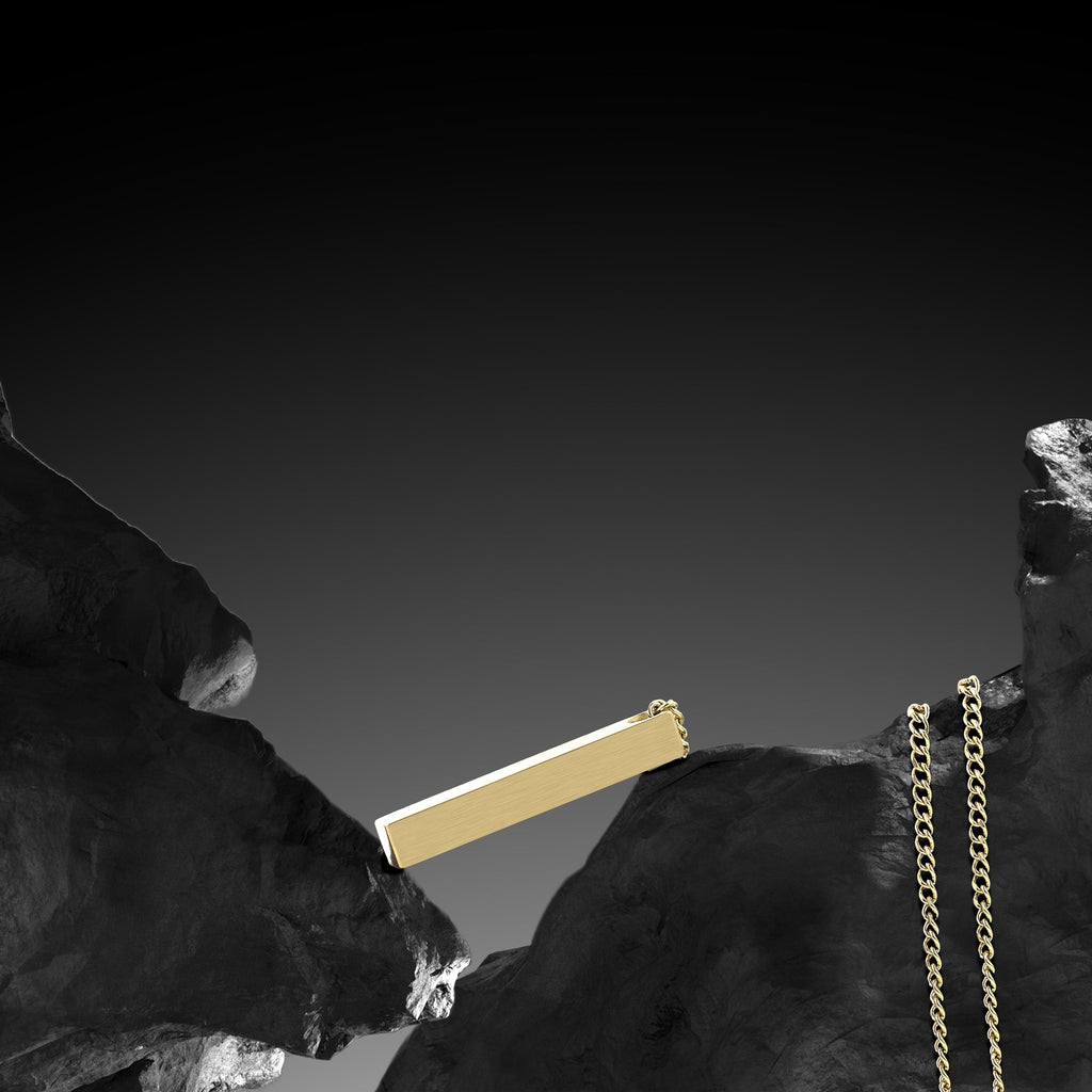 Pillar Pendant - 14K Gold