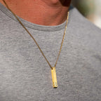 Pillar Pendant - 14K Gold