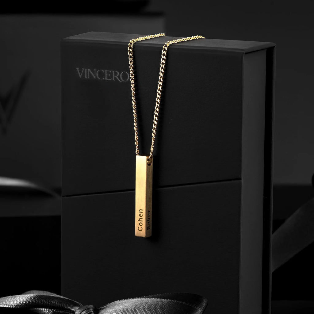 Pillar Pendant - 14K Gold