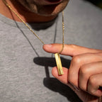 Pillar Pendant - 14K Gold