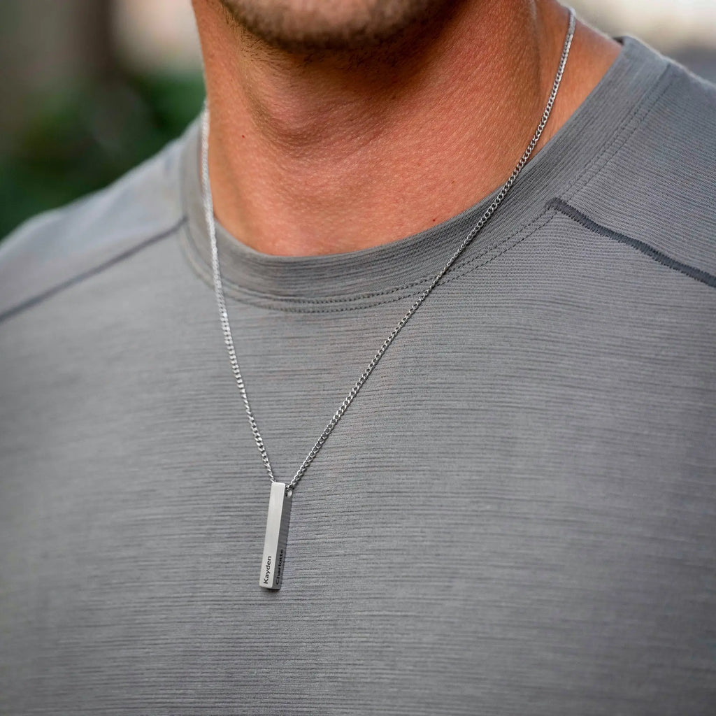 Pillar Pendant - Silver