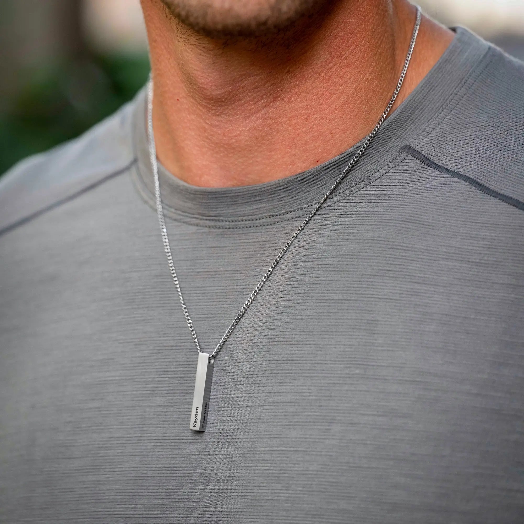 Pillar Pendant - Silver