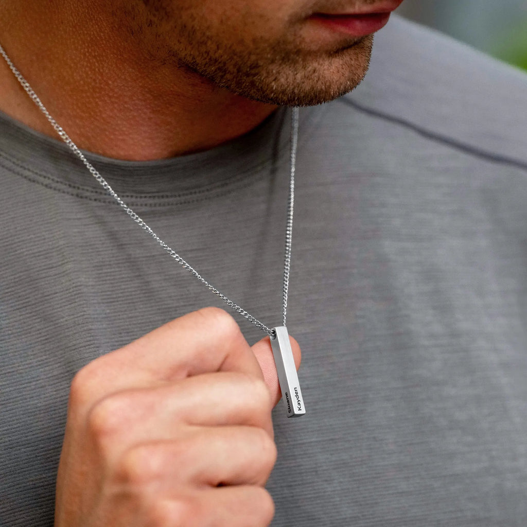 Pillar Pendant - Silver