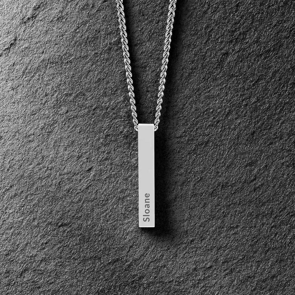 Pillar Pendant - Silver
