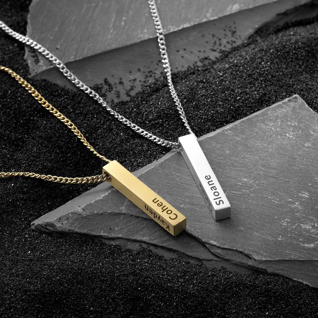 Pillar Pendant - 14K Gold