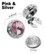 Vittorio Vico  Men's Crystal Colorstone Button Cover