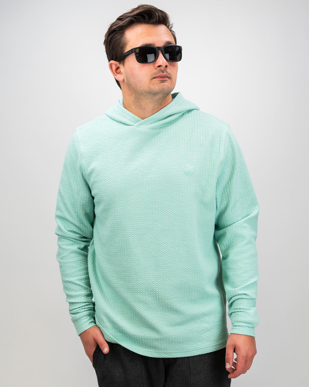 Player Preferred™ Waffle Knit Hoodie - Bright Mint