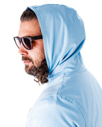 Performance Golf Hoodie - Squiggle Blue