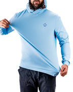 Performance Golf Hoodie - Squiggle Blue