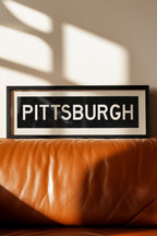 Framed Pittsburgh Pennsylvania Bus Scroll