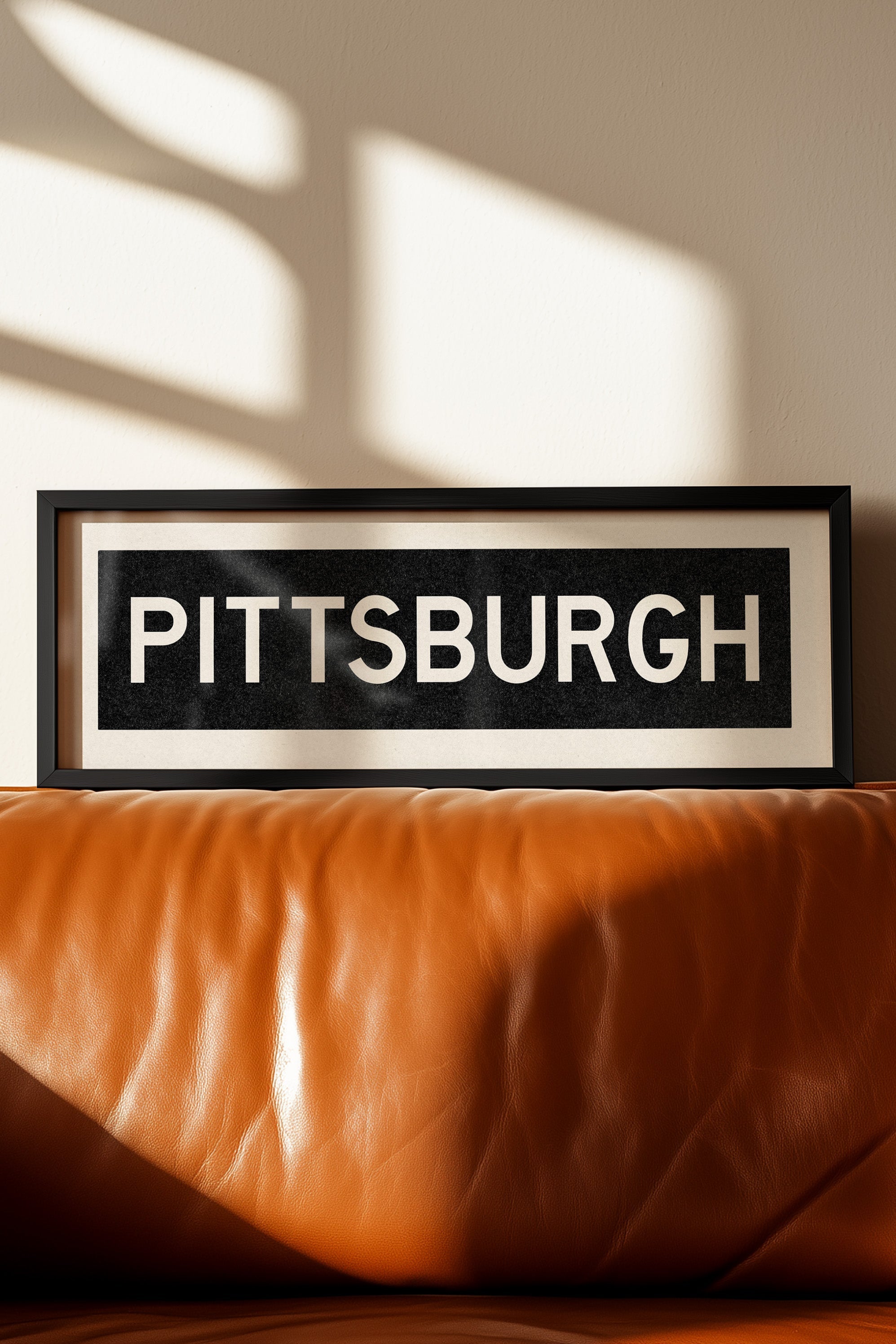 Framed Pittsburgh Pennsylvania Bus Scroll