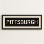 Framed Pittsburgh Pennsylvania Bus Scroll