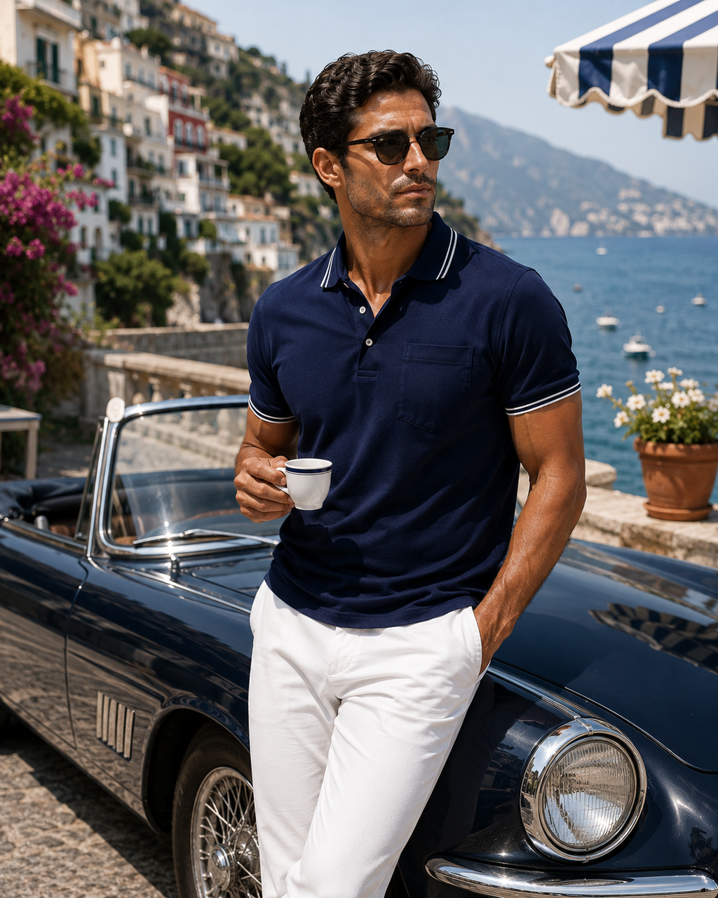 Pocket Polo Shirt - Navy