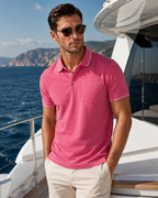 Pocket Polo Shirt - Pink