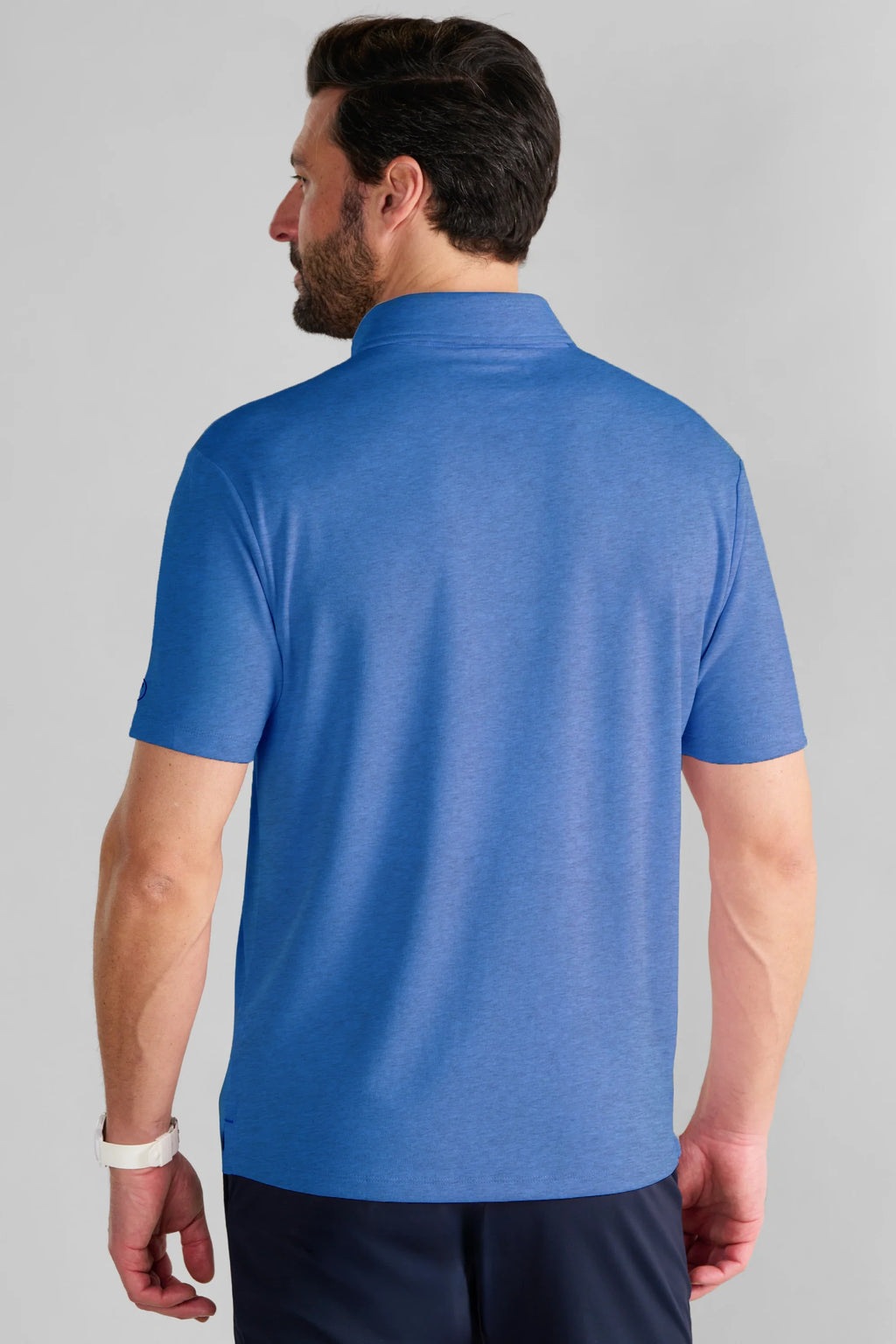 Short Sleeve Polo Solid // Blue