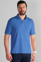 Short Sleeve Polo Solid // Blue