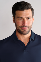 Short Sleeve Polo Solid // Navy