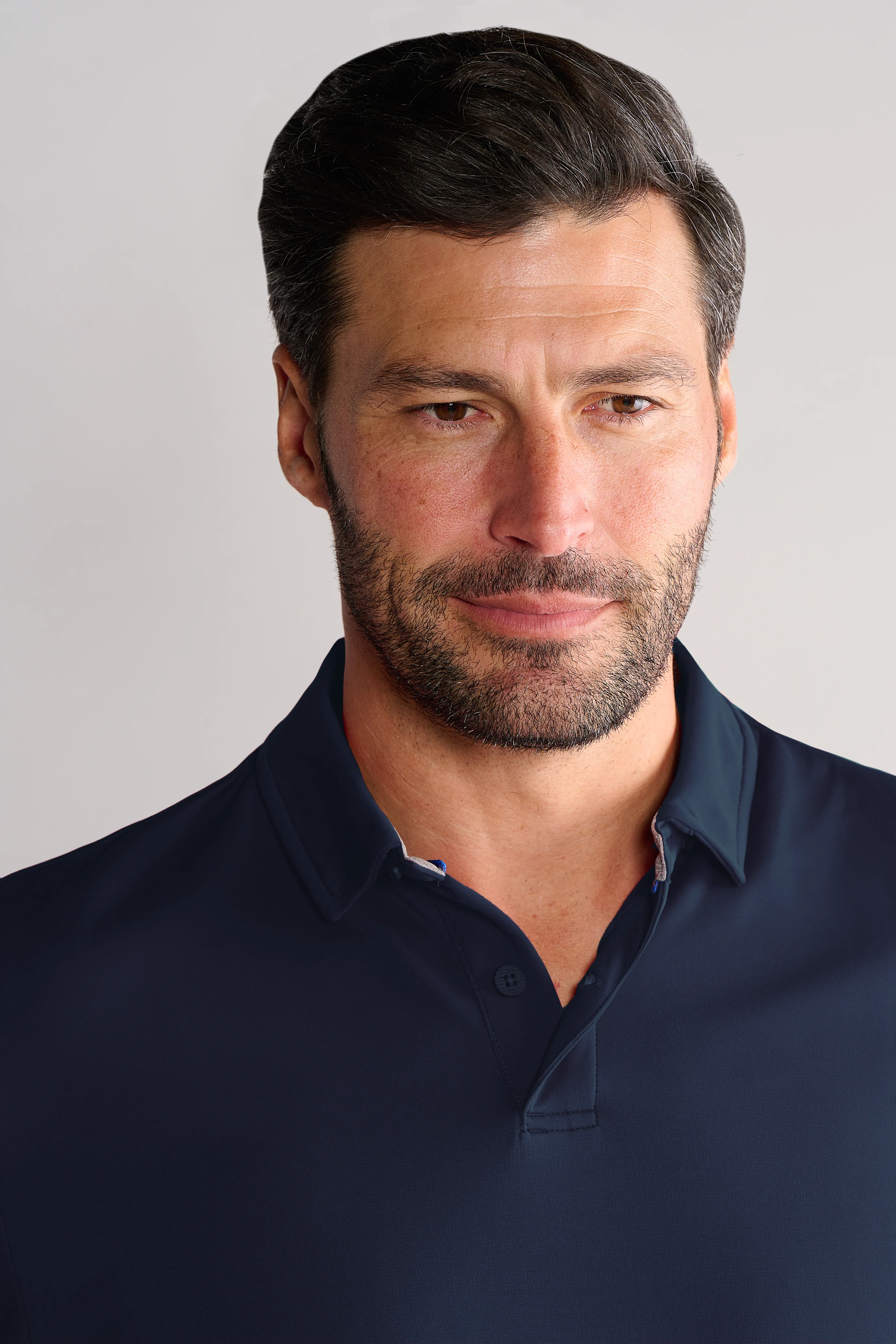 Short Sleeve Polo Solid // Navy