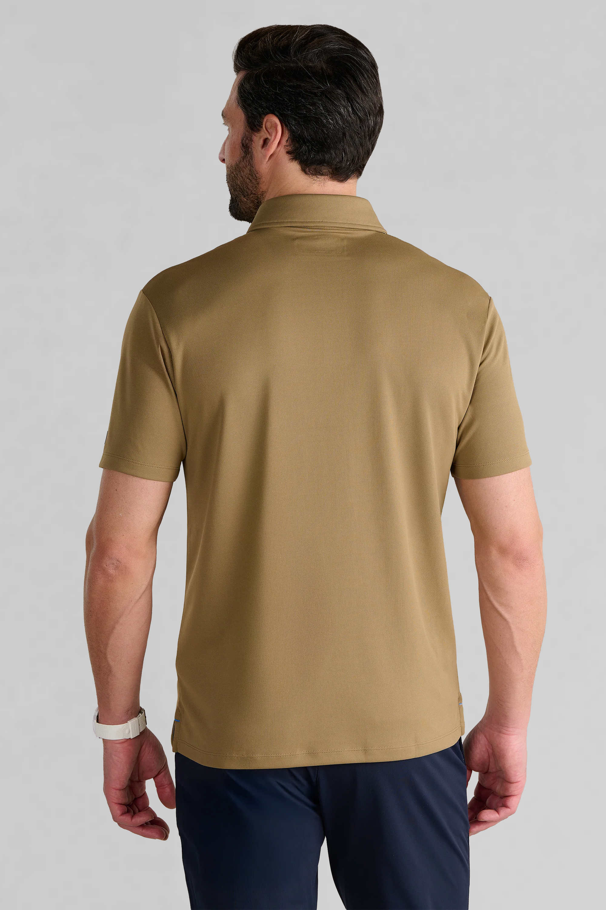 Short Sleeve Polo Solid // Tobacco
