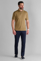 Short Sleeve Polo Solid // Tobacco