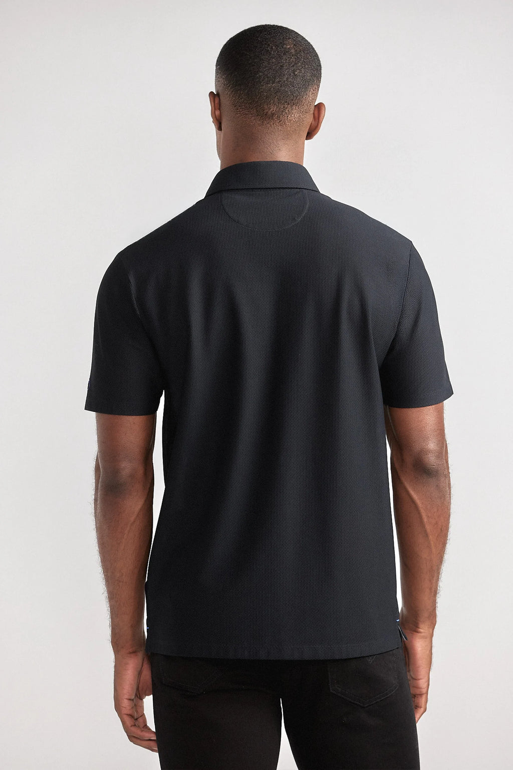 AIR 3 Button Polo Solid // Black