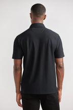 AIR 3 Button Polo Solid // Black