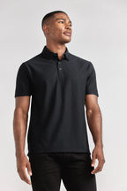 AIR 3 Button Polo Solid // Black