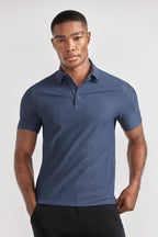 AIR 3 Button Polo Solid // Navy