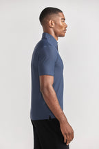 AIR 3 Button Polo Solid // Navy