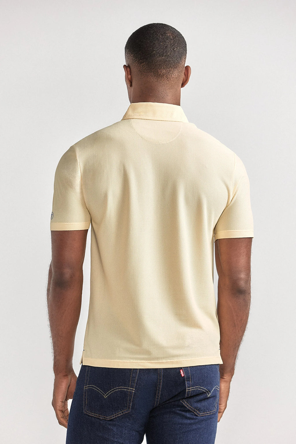 AIR 3 Button Polo Solid // Yellow