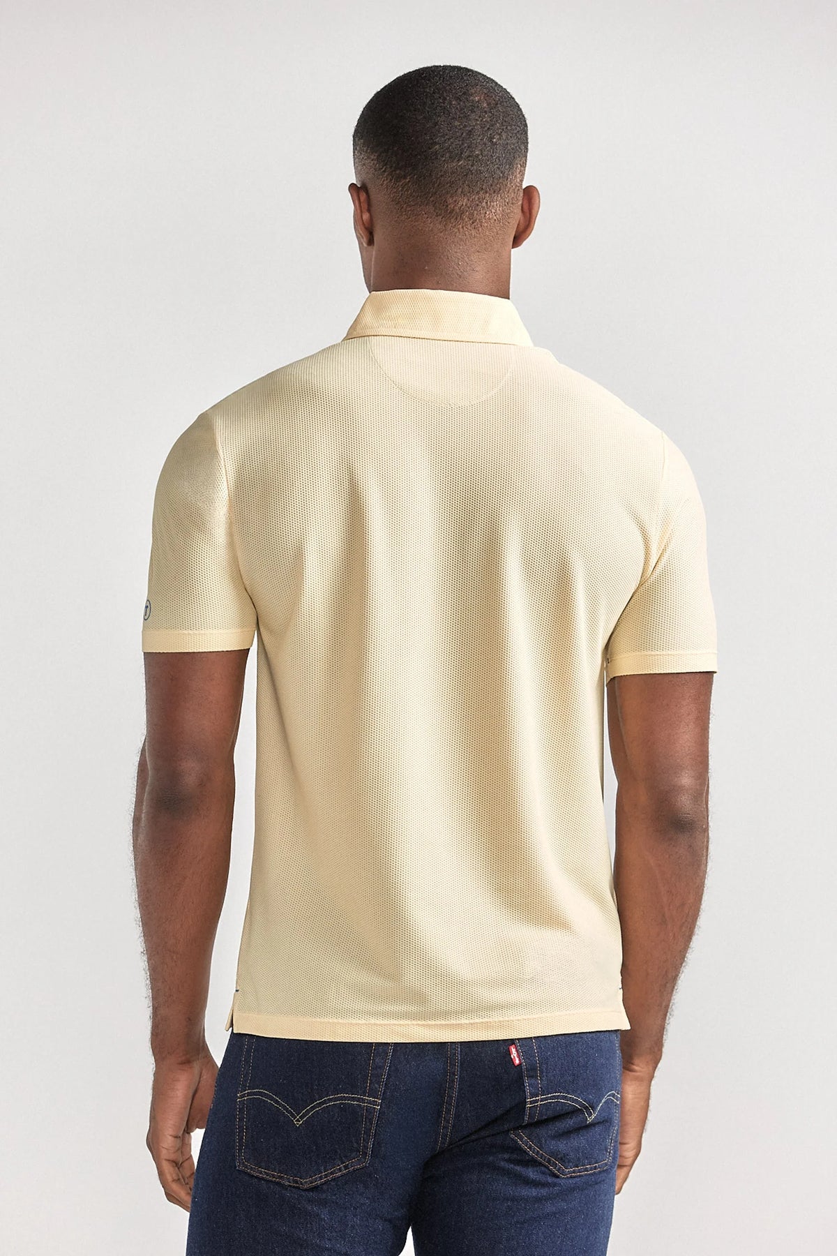 AIR 3 Button Polo Solid // Yellow