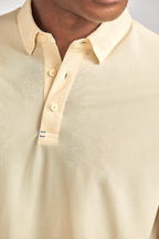 AIR 3 Button Polo Solid // Yellow