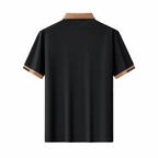 Contrast Trim Performance Polo - El Baron BLACK
