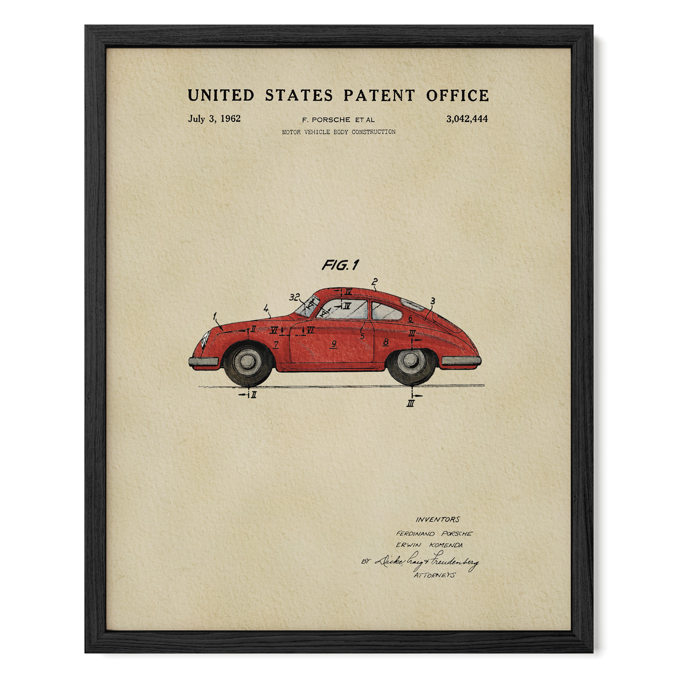Red Vintage Sports Car (1962)
