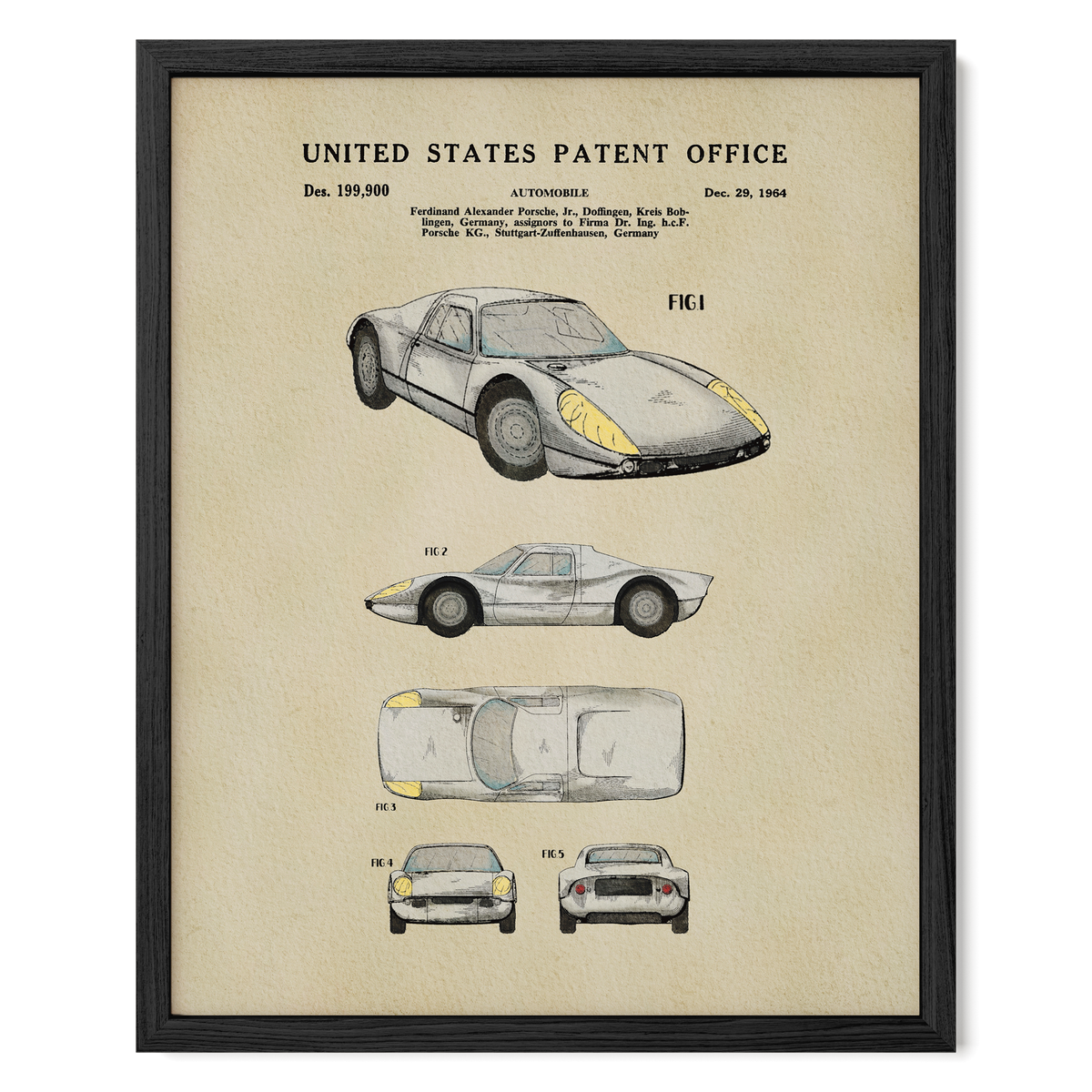 White Vintage Sports Car (1964)