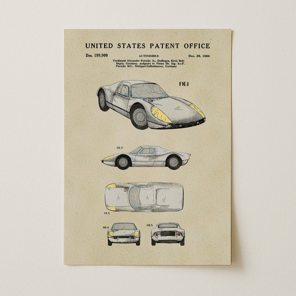 White Vintage Sports Car (1964)