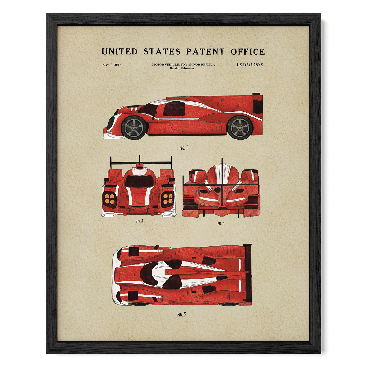 Red Prototype Race Car (2015)