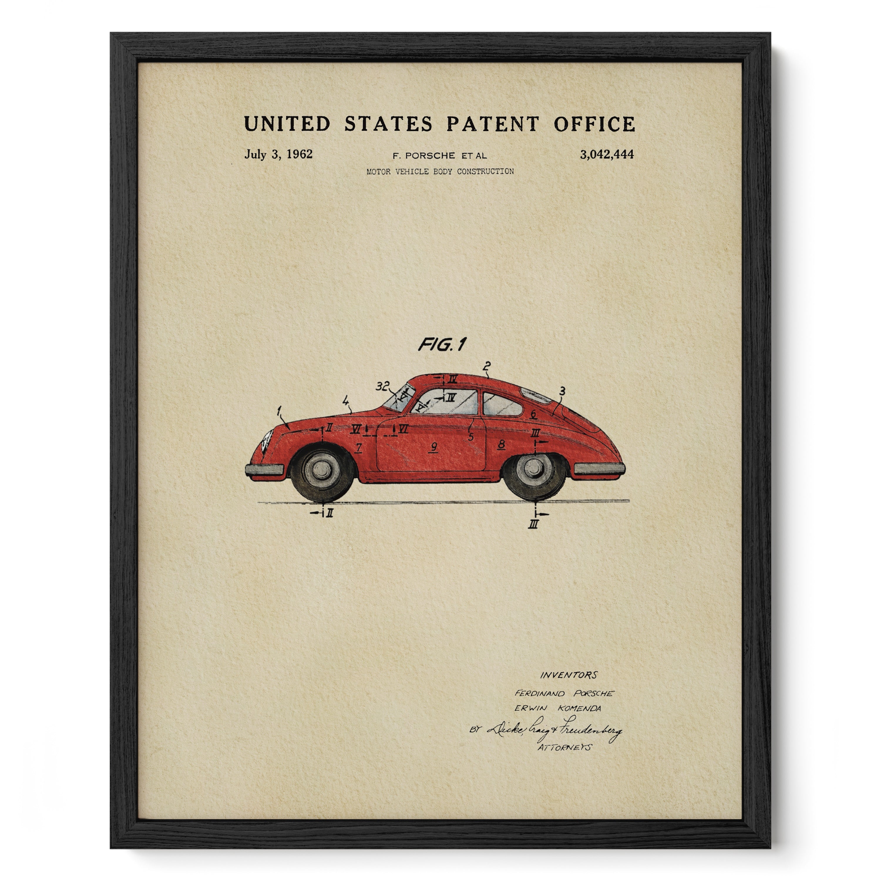 Red Vintage Sports Car (1962)