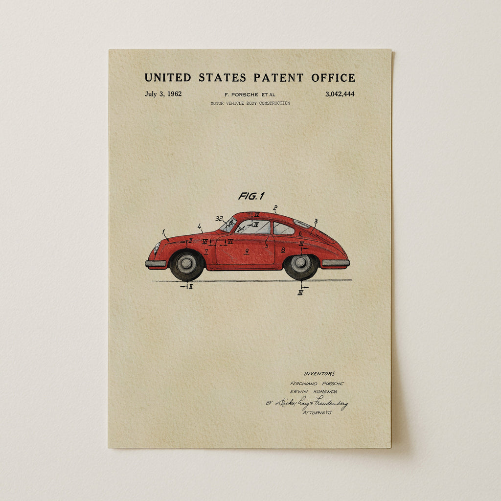 Red Vintage Sports Car (1962)