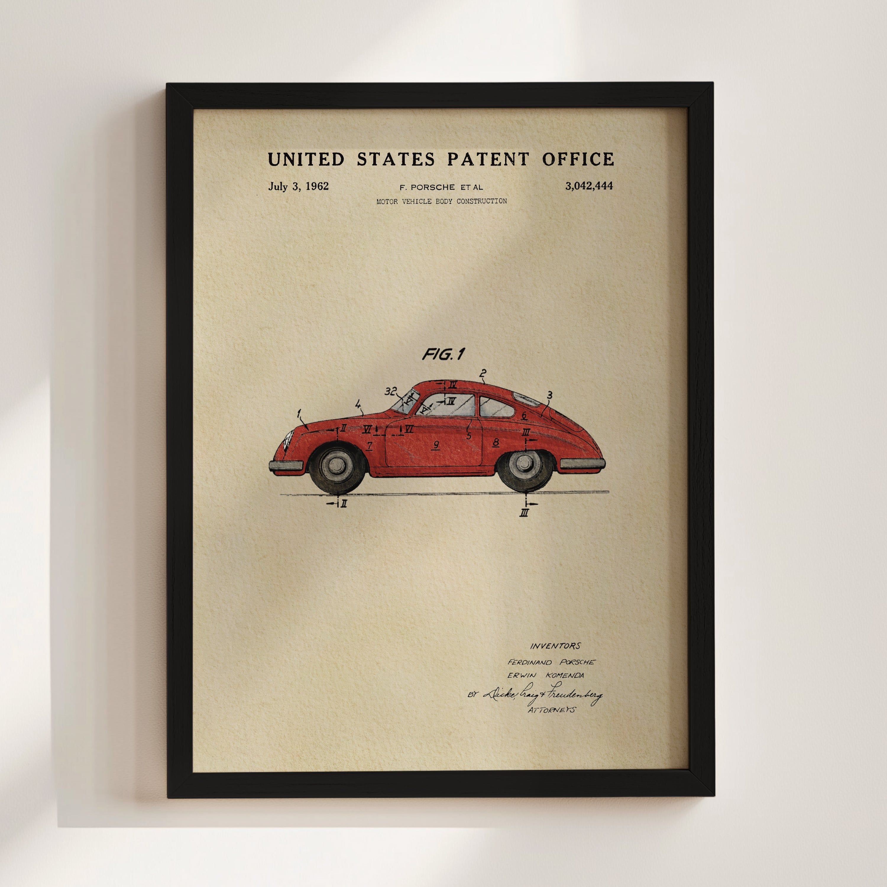 Red Vintage Sports Car (1962)