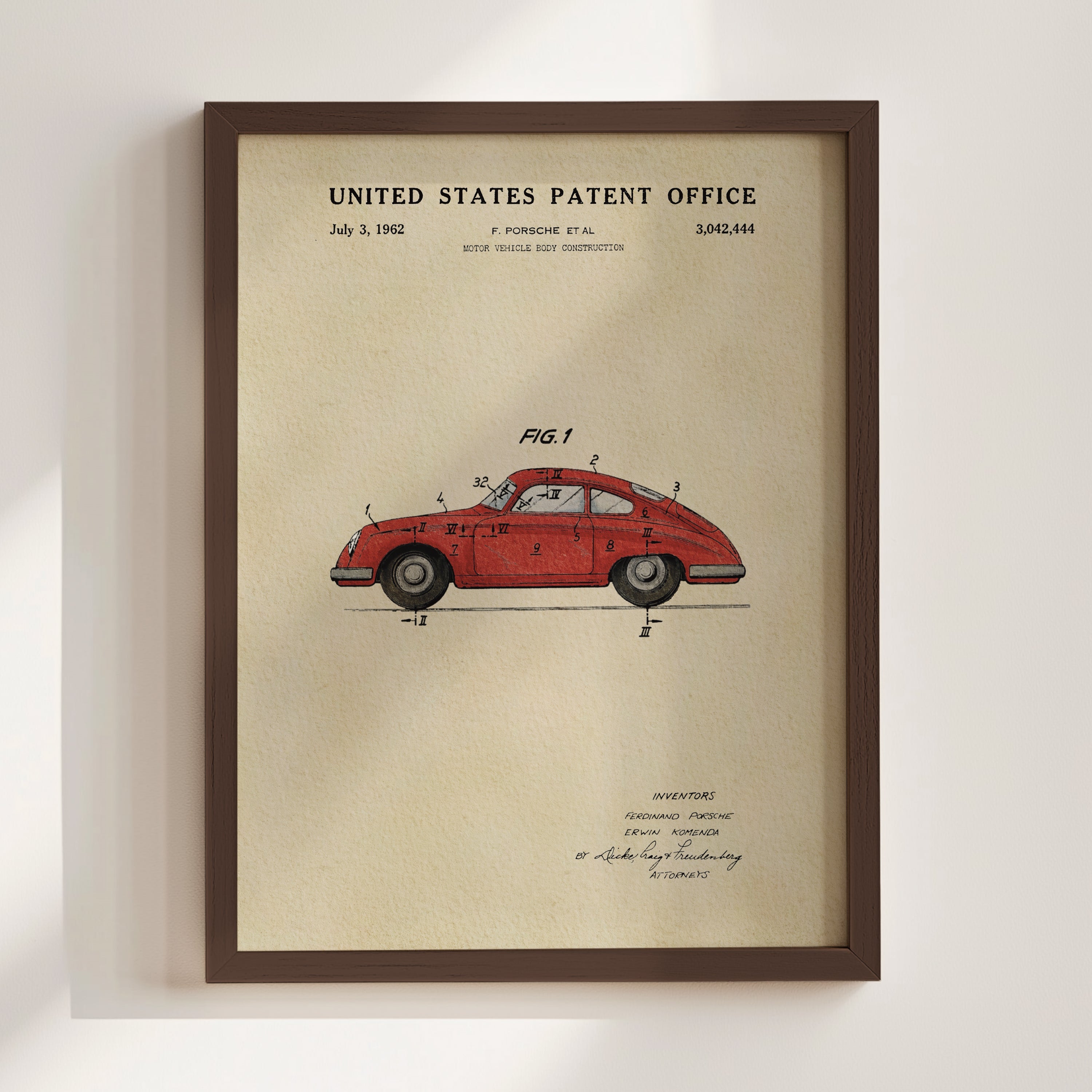 Red Vintage Sports Car (1962)