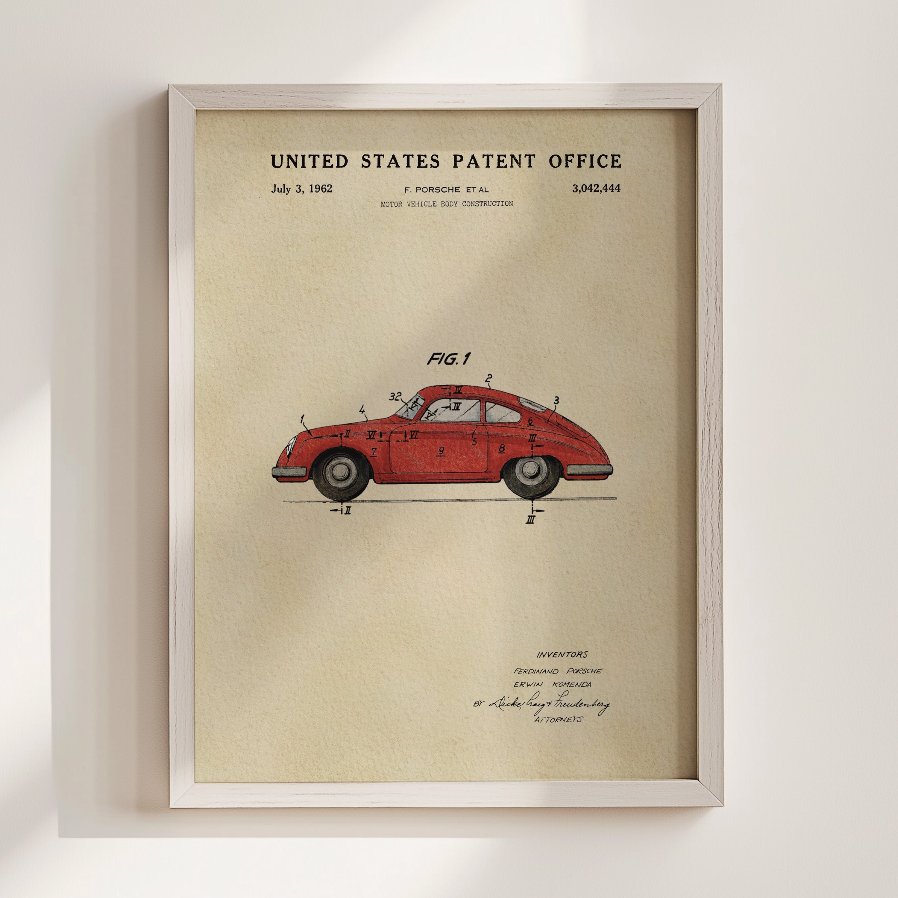 Red Vintage Sports Car (1962)