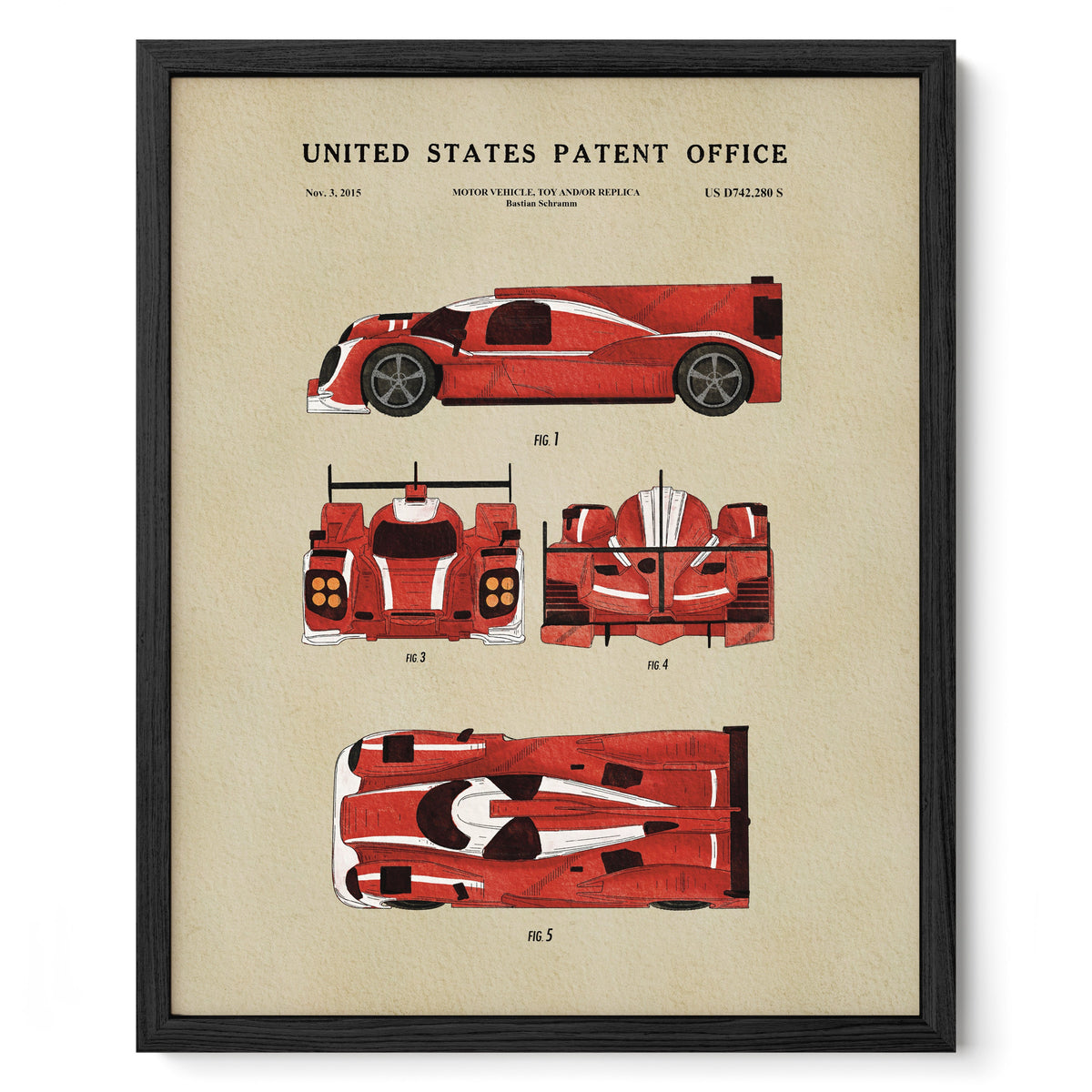 Red Prototype Race Car (2015)